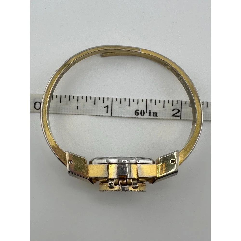 Vintage VaLaire Women's Mechanical Watch Swiss Gold Tone Floral Art Deco Style